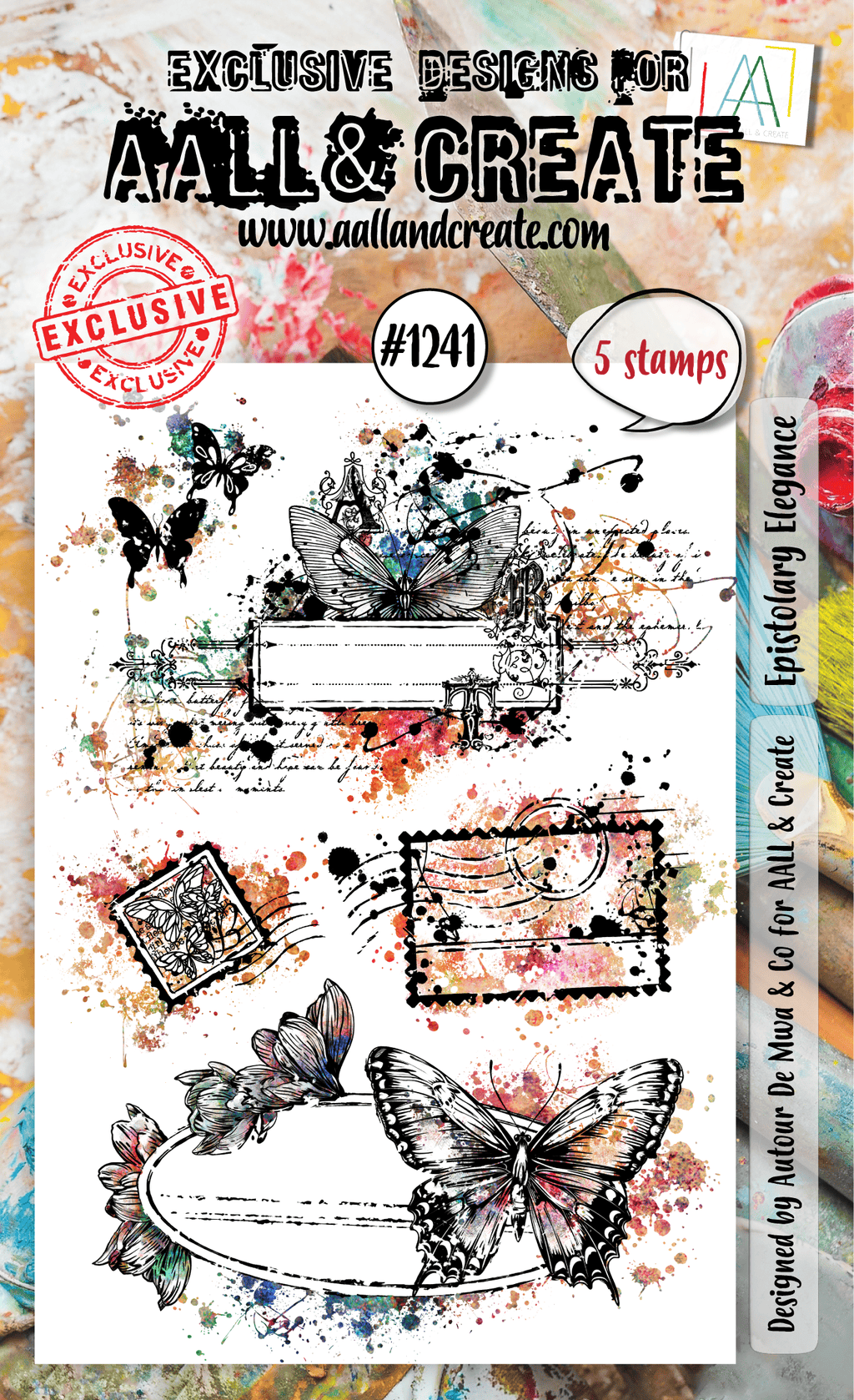Epistolary Elegance - #1241 - Stamp- September 2024 image 0