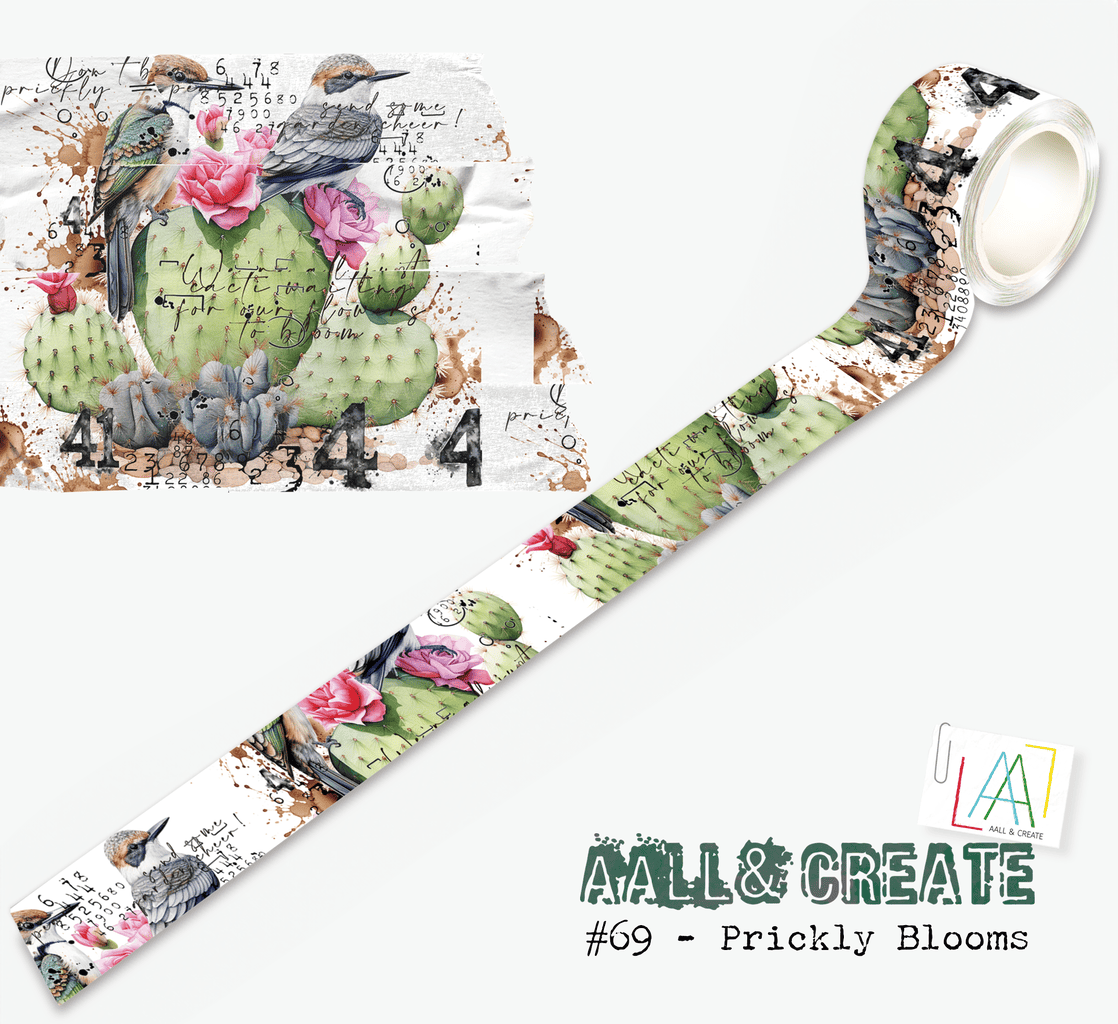 Prickly Blooms-#69-Washi Tape image 0