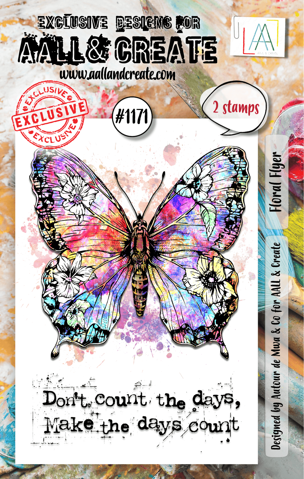 Floral Flyer - #1171 - Stamp Set - July 2024 image 0