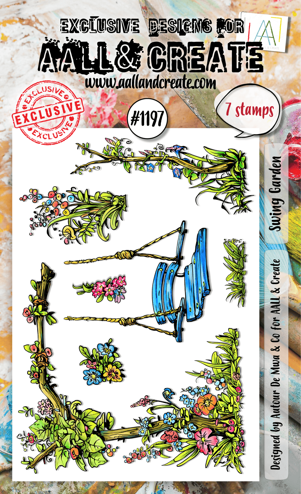 Swing Garden - #1197 - Stamp Set - July 2024 image 0