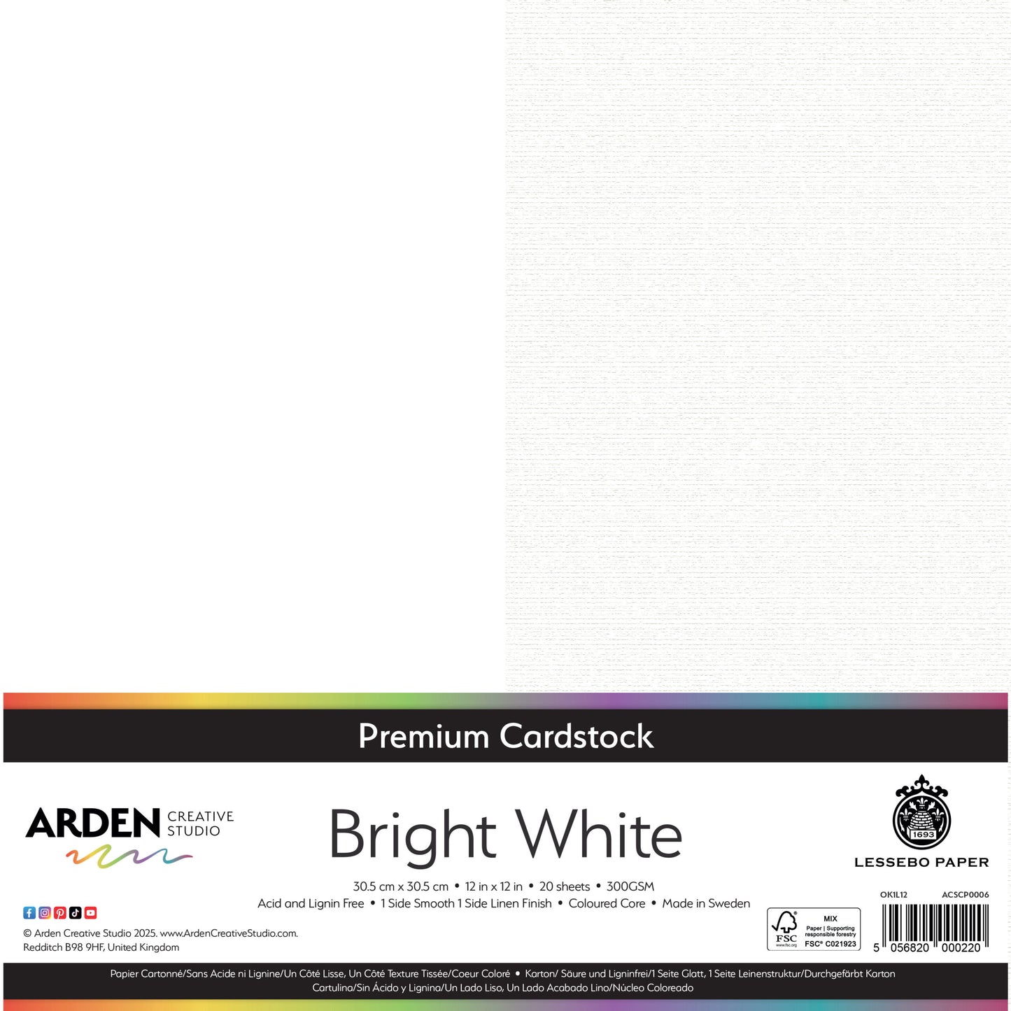 Premium Cardstock-Bright White 12in image 0
