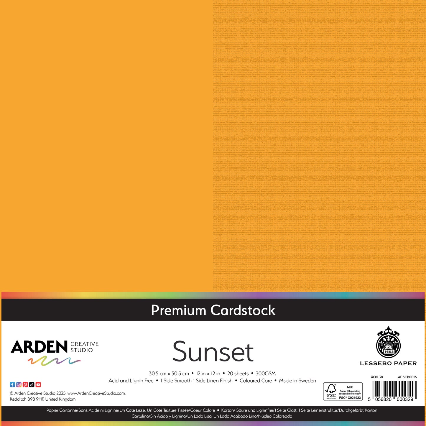 Premium Cardstock-Sunset 12in image 0