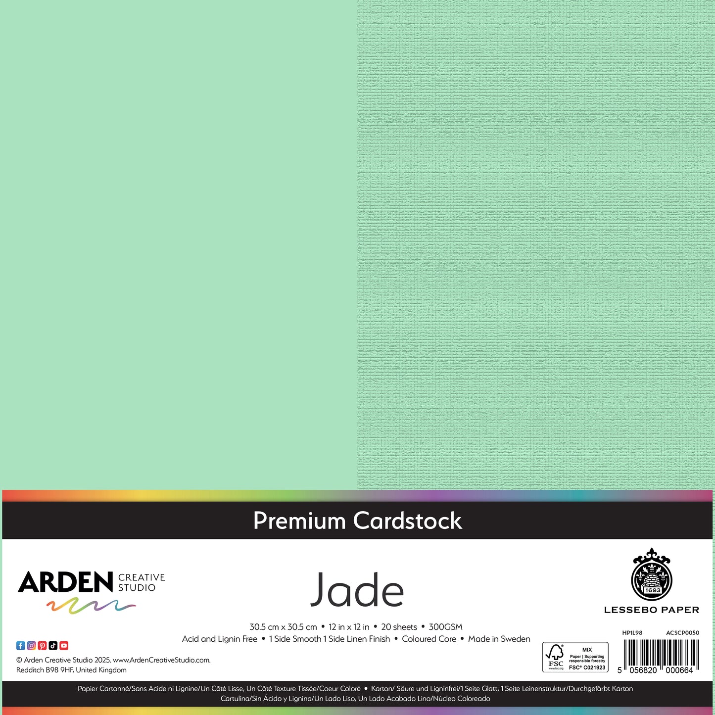 Premium Cardstock-Jade 12in