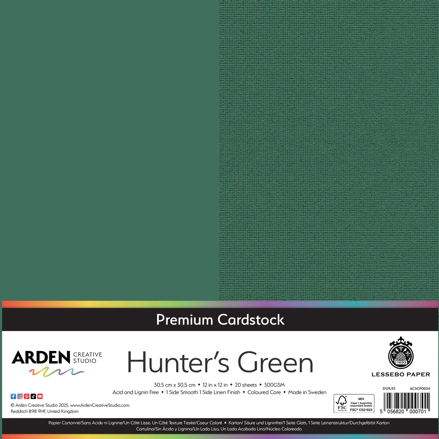 Premium Cardstock-Hunter's Green 12in