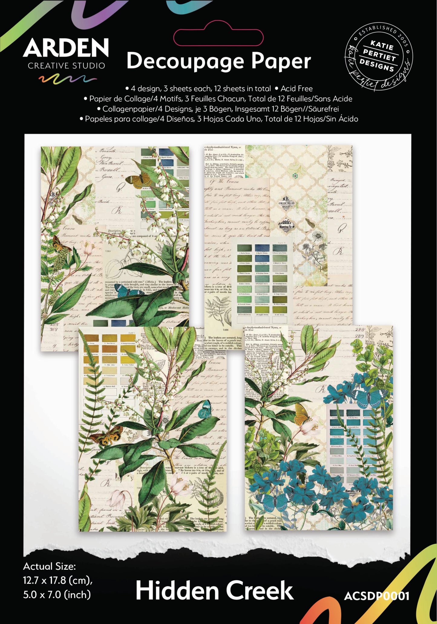 HIDDEN CREEK Decoupage Paper