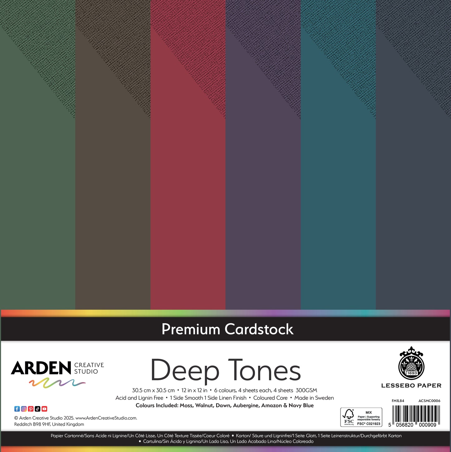 Premium Cardstock-Deep Tones 12in