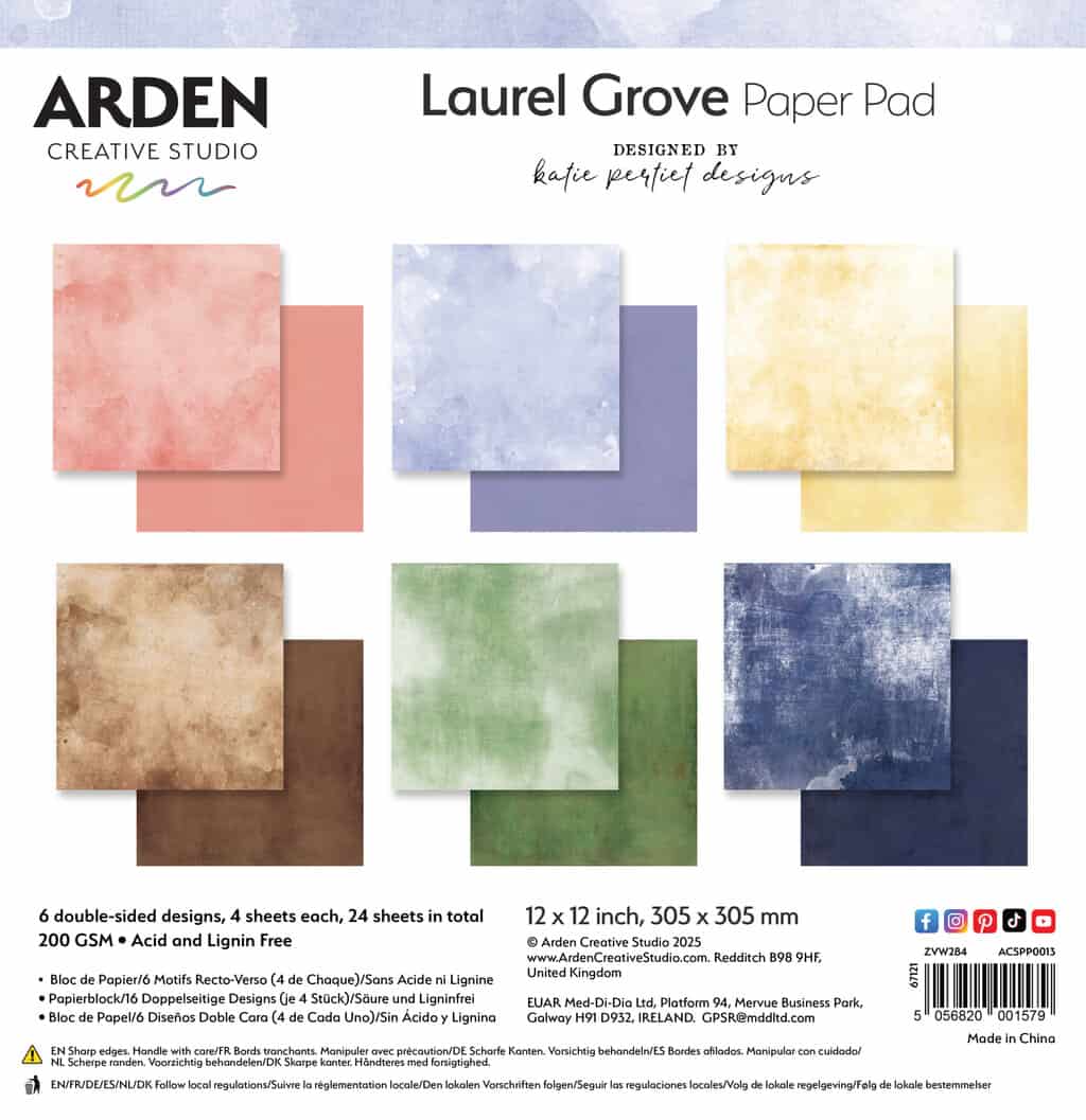 Laurel Grove Solids Paper Pad 12X12