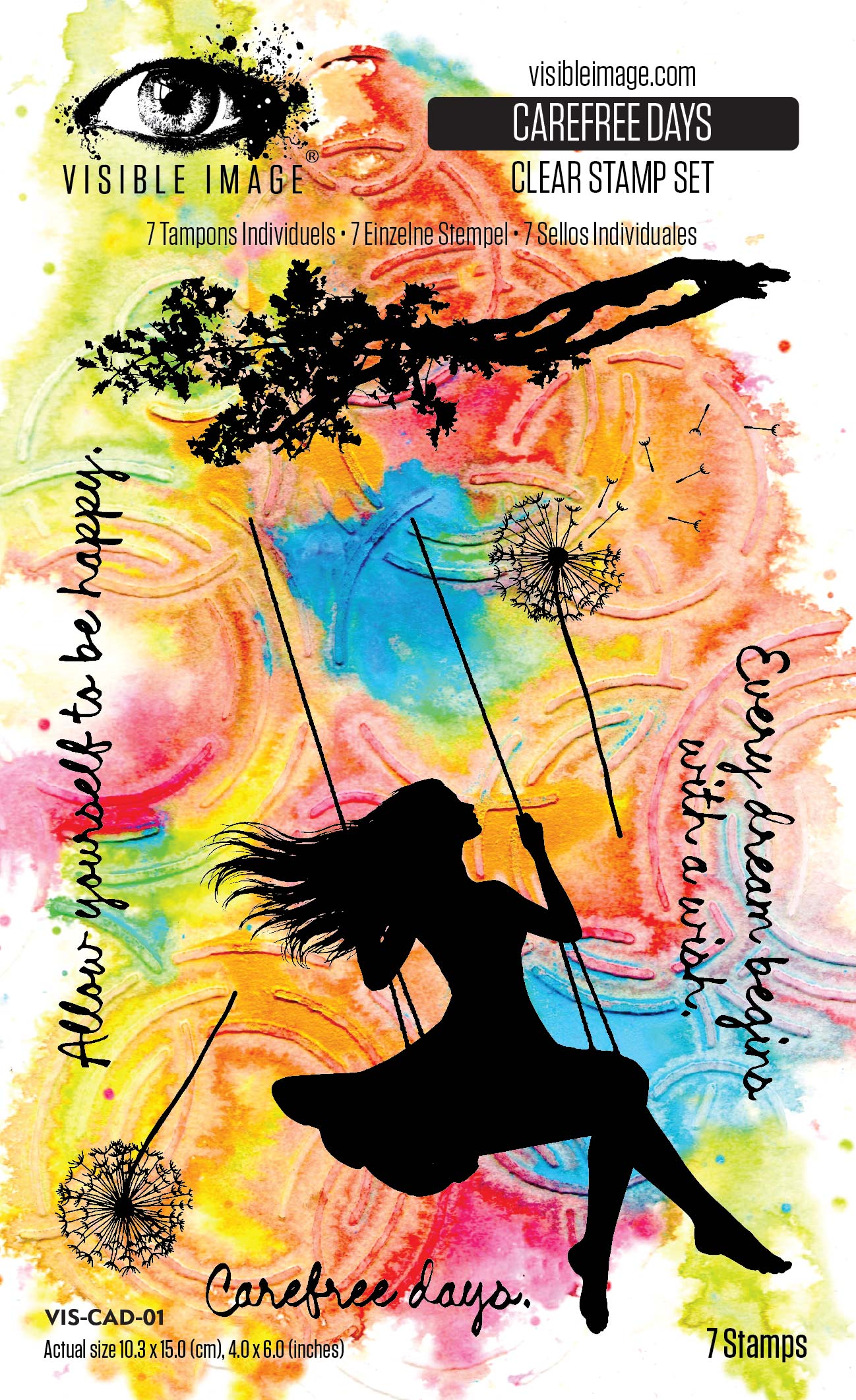 Carefree Days 4in x 6in Stamp Set