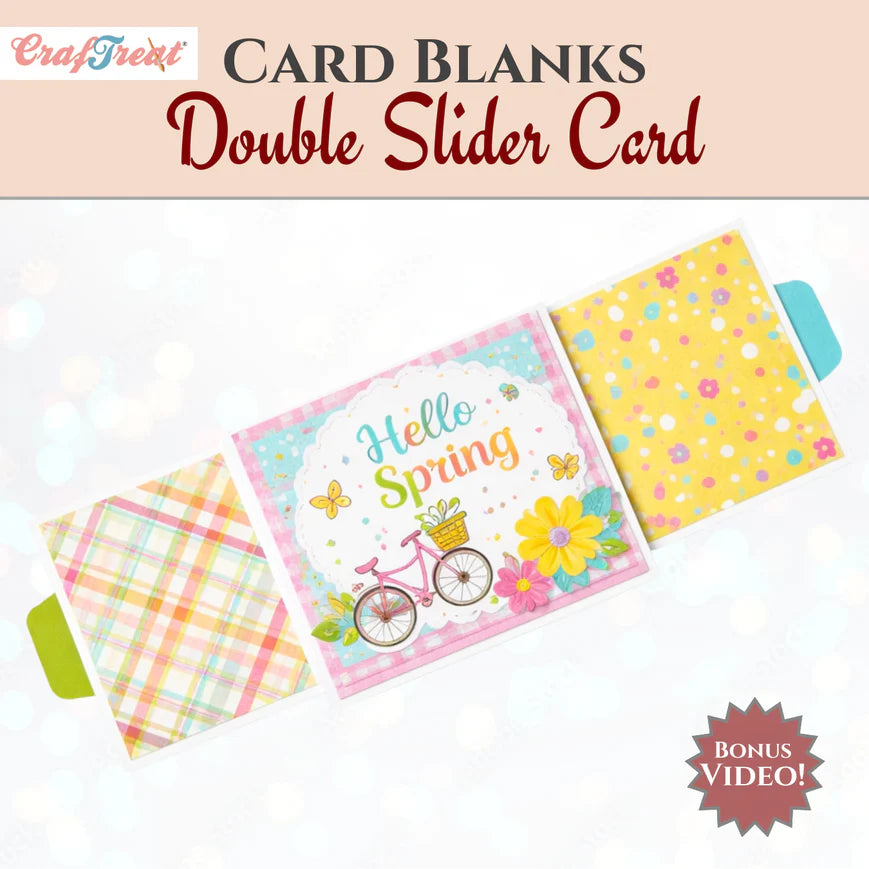 CrafTreat Card Blanks- Double Slider Cards