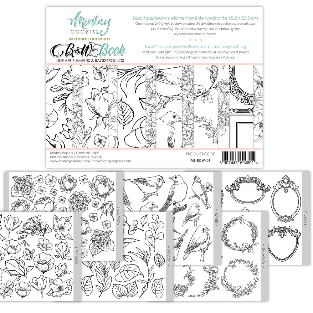 Booklets 6"x8" -B&W-01
