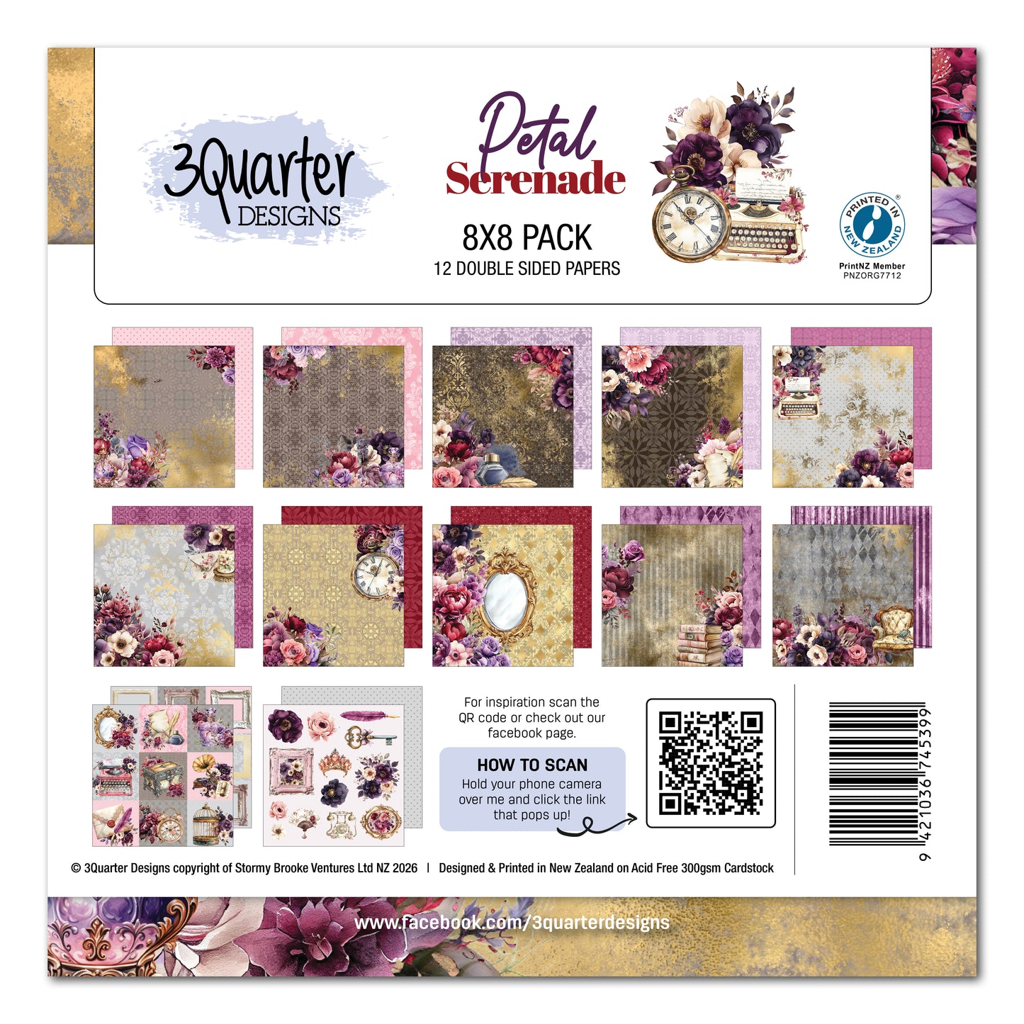 Petal Serenade 8x8- January Release
