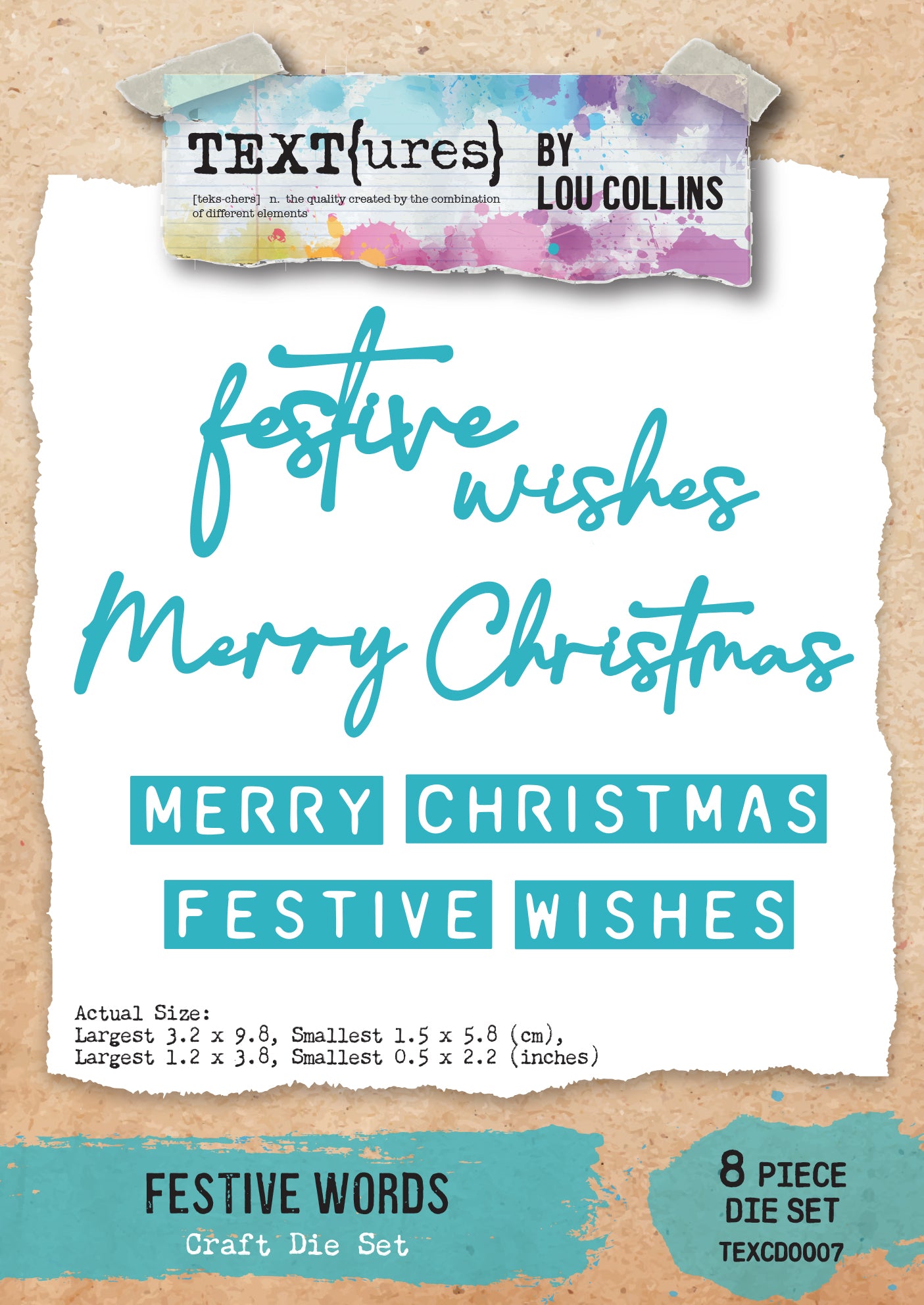 TEXT(ures) Festive Words Craft Die Set