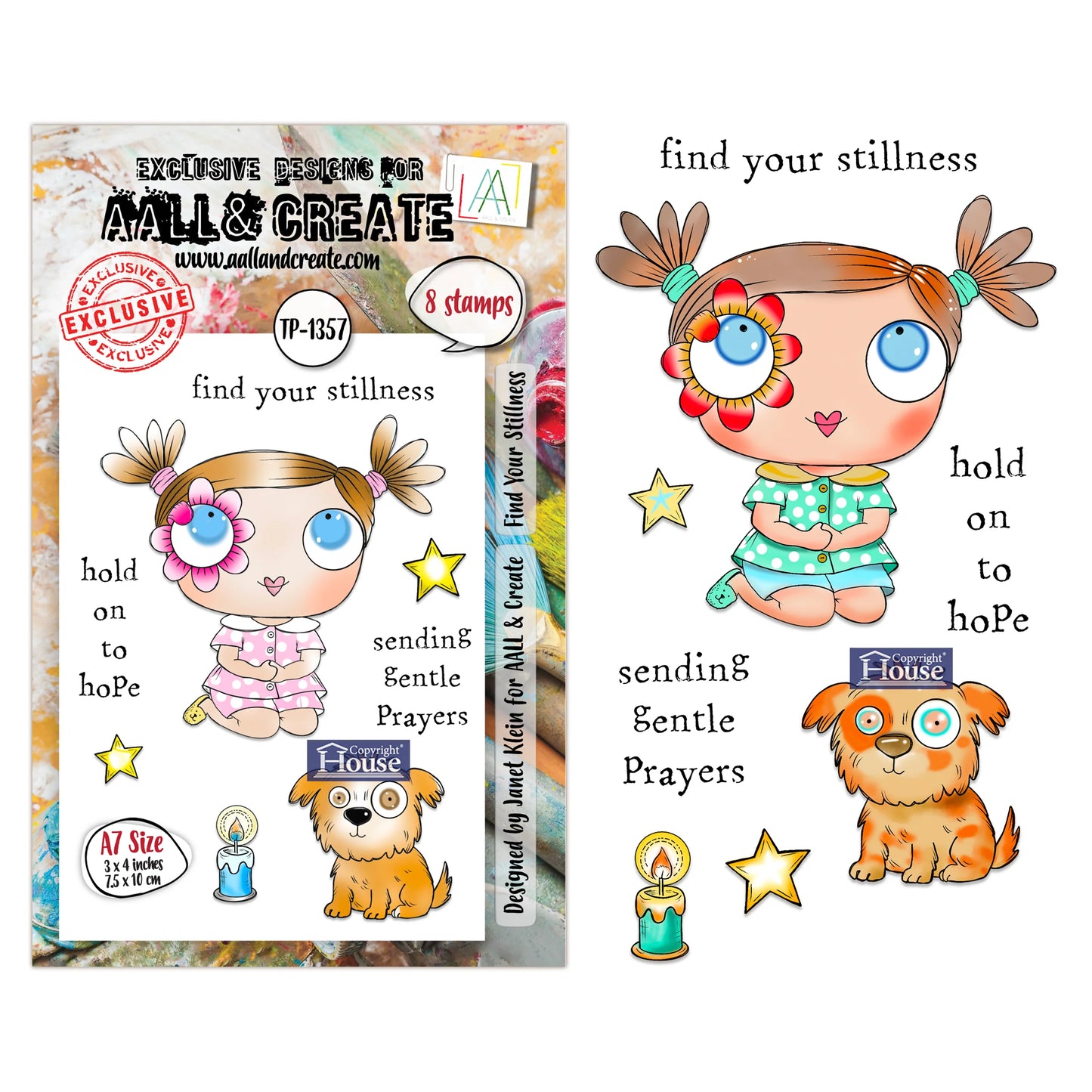 Find Your Stillness- #1357 -A7 Stamp Set -February 2026