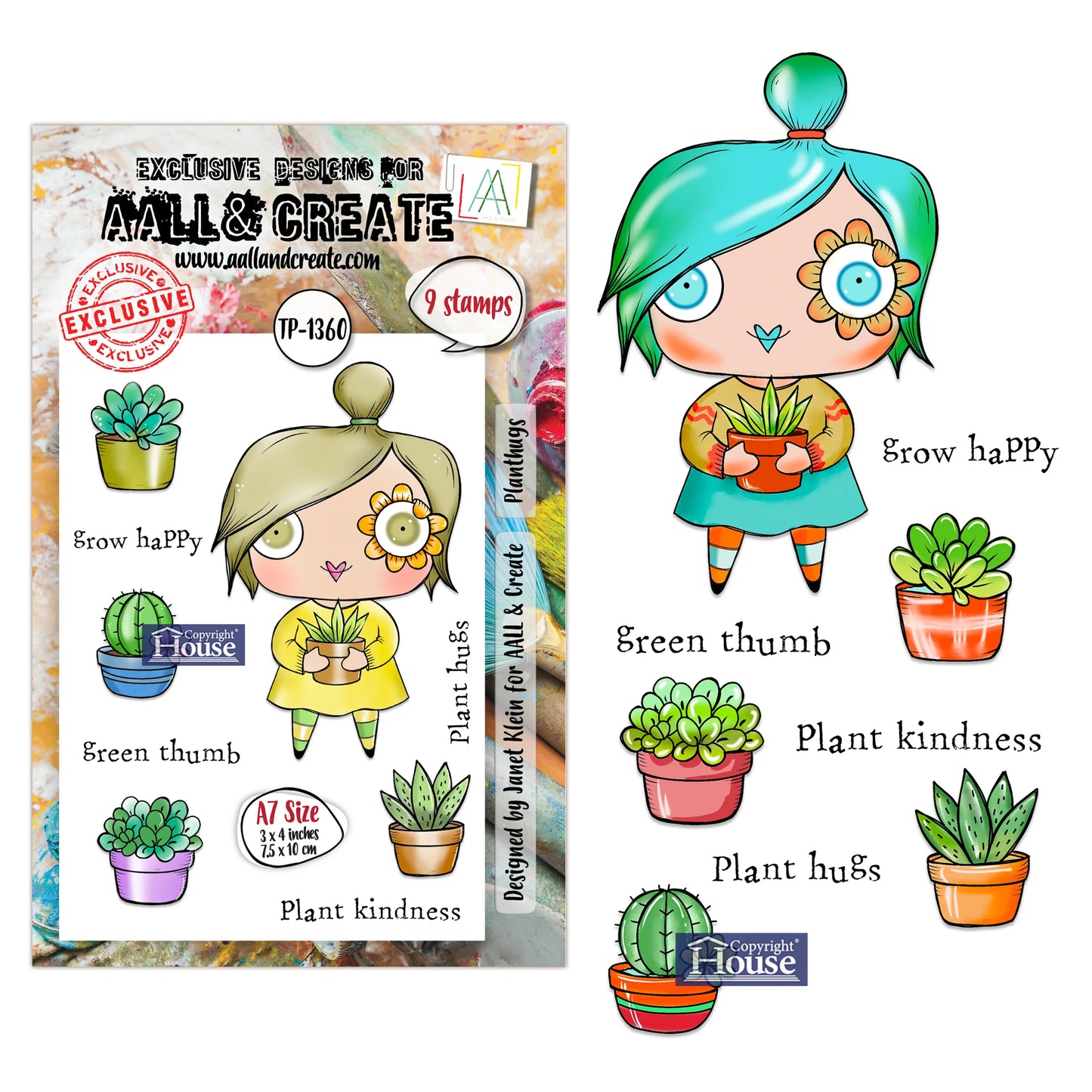 Plant Hugs- #1360 -A7 Stamp Set -February 2026