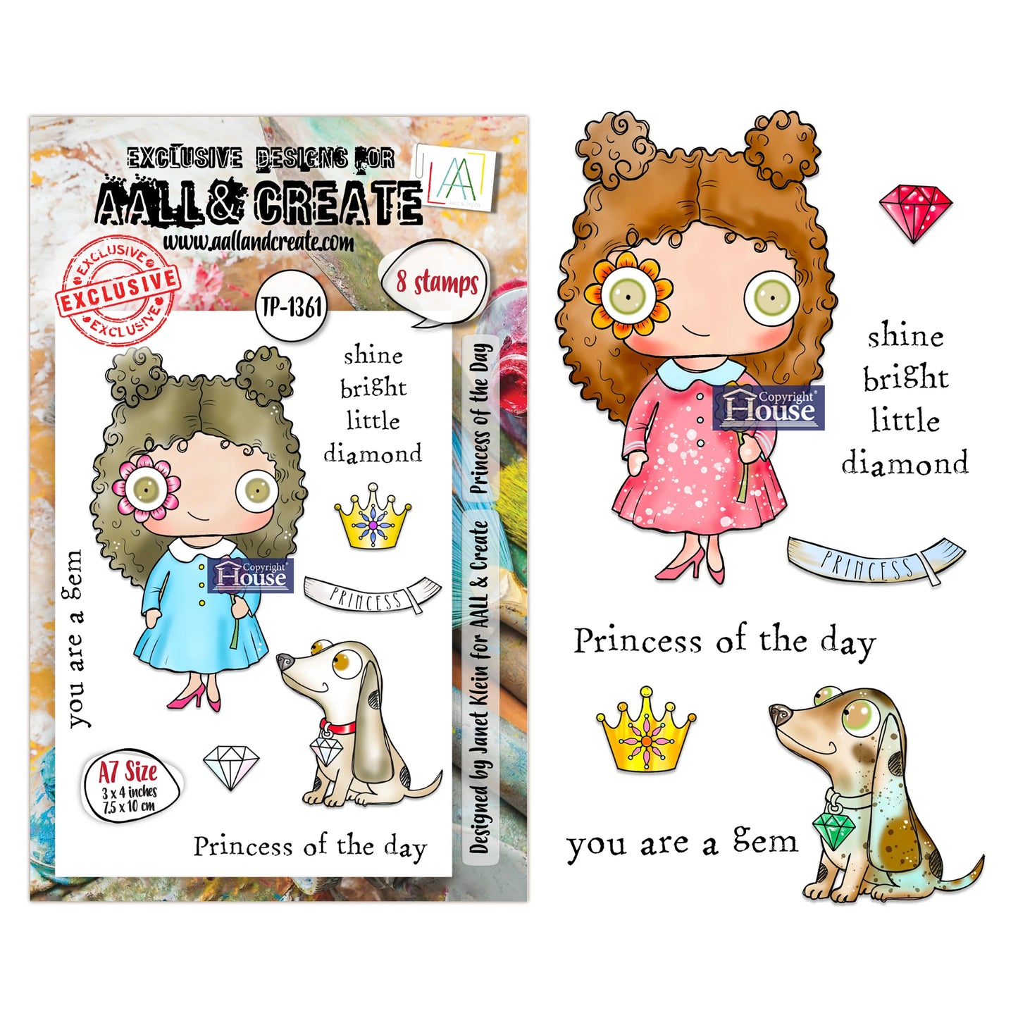 Princess of the Day- #1361 -A7 Stamp Set -February 2026