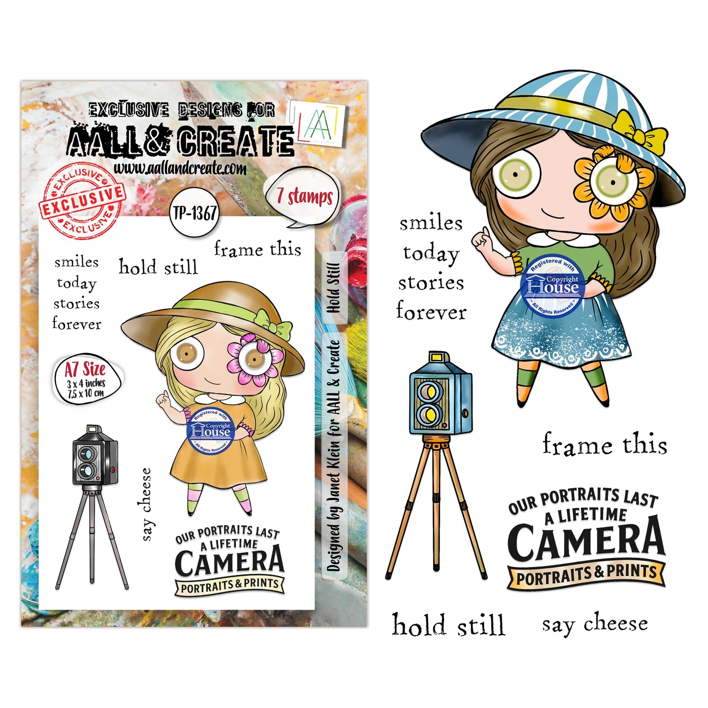 Hold Still - #1367 -A7 Stamp Set -April 2026