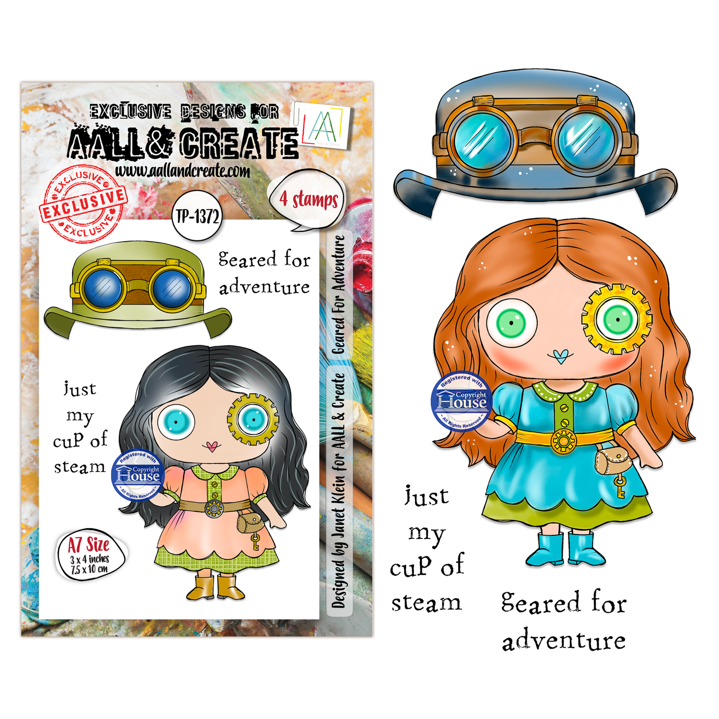 Geared for Adventure - #1372 -A7 Stamp Set -June 2026