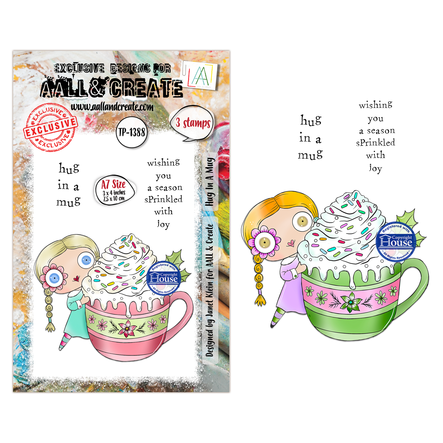 Hug in a Mug - #1388 -A7 Stamp Set - August 2026