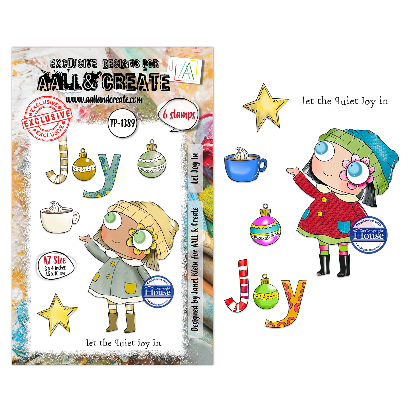 Let Joy In - #1389 -A7 Stamp Set - August 2026