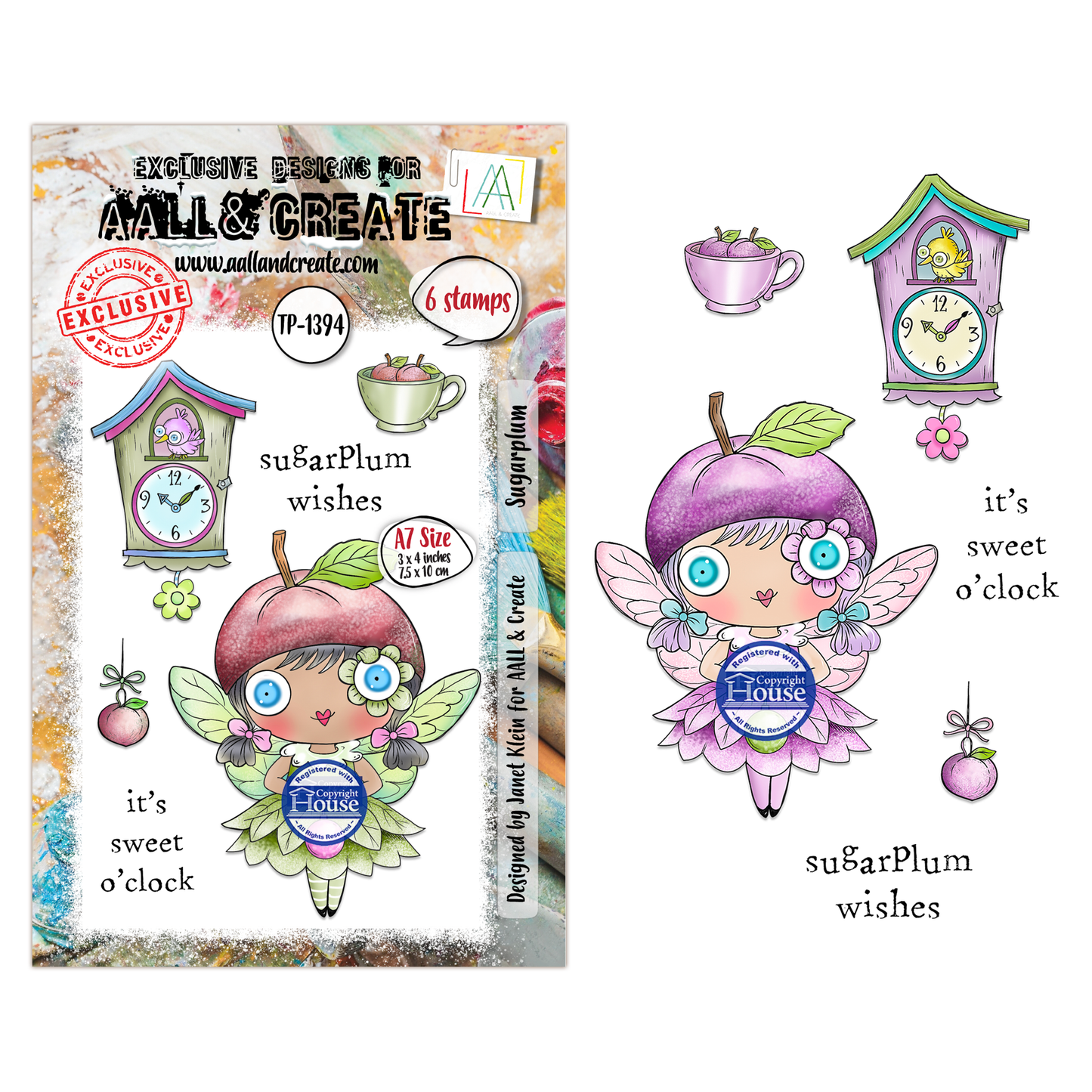 Sugarplum- #1394 -A7 Stamp Set - August 2026