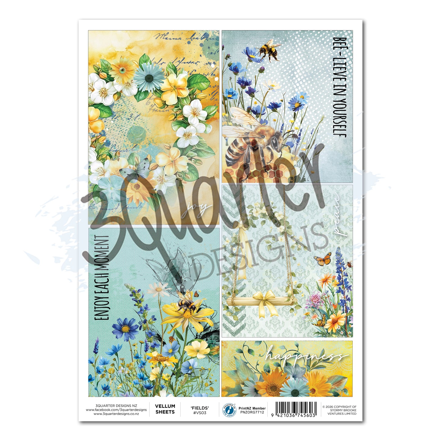 Honey Fields Vellum- February Release