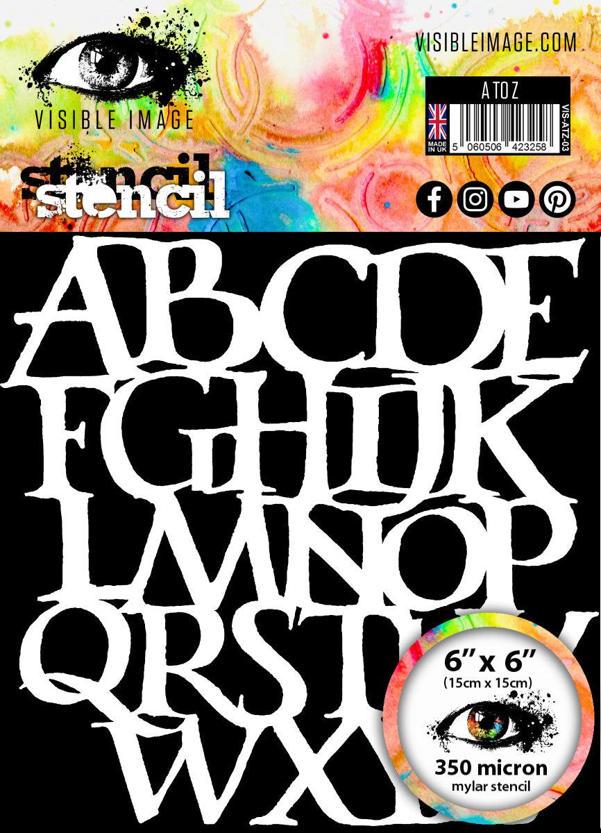 A To Z - Stencil 6x6