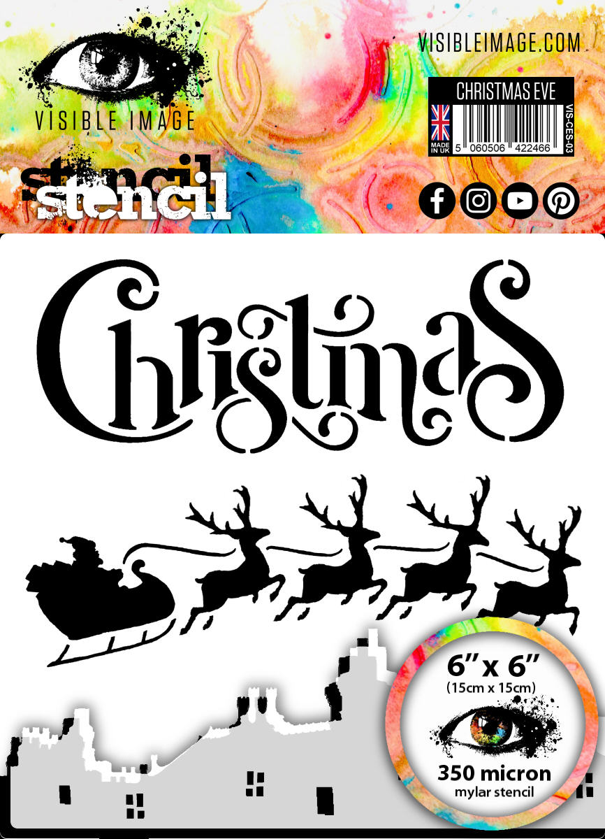 Christmas Eve - Stencil 6x6