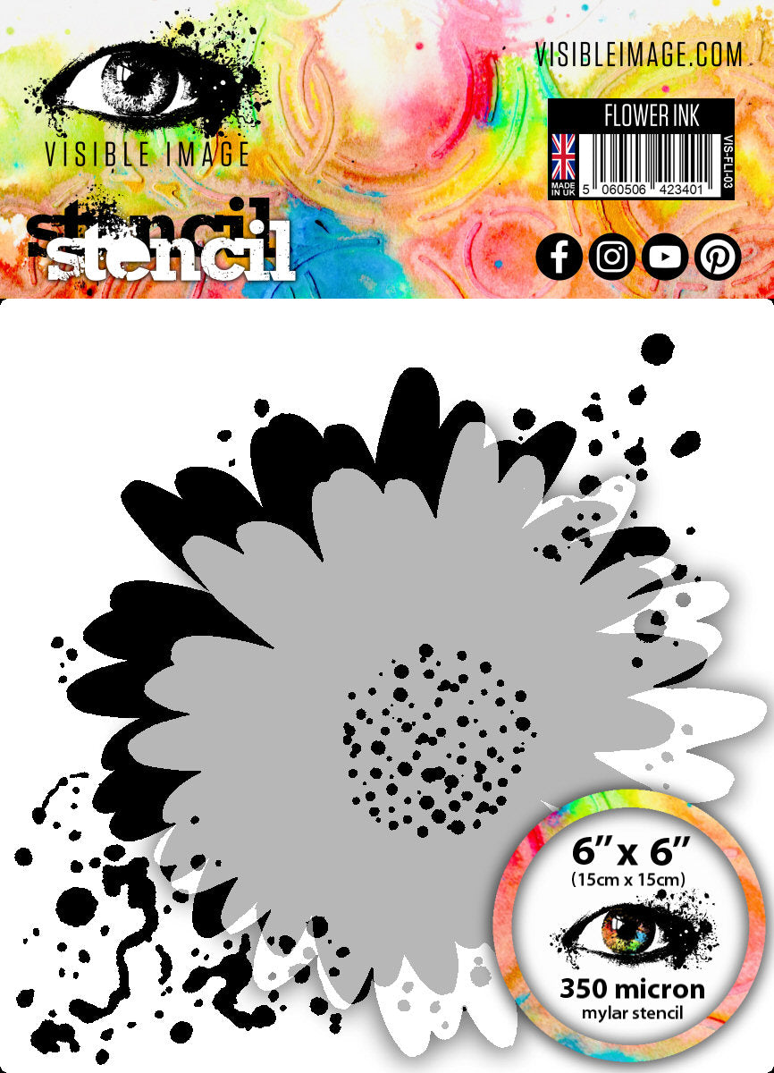Flower INK - Stencil 6x6