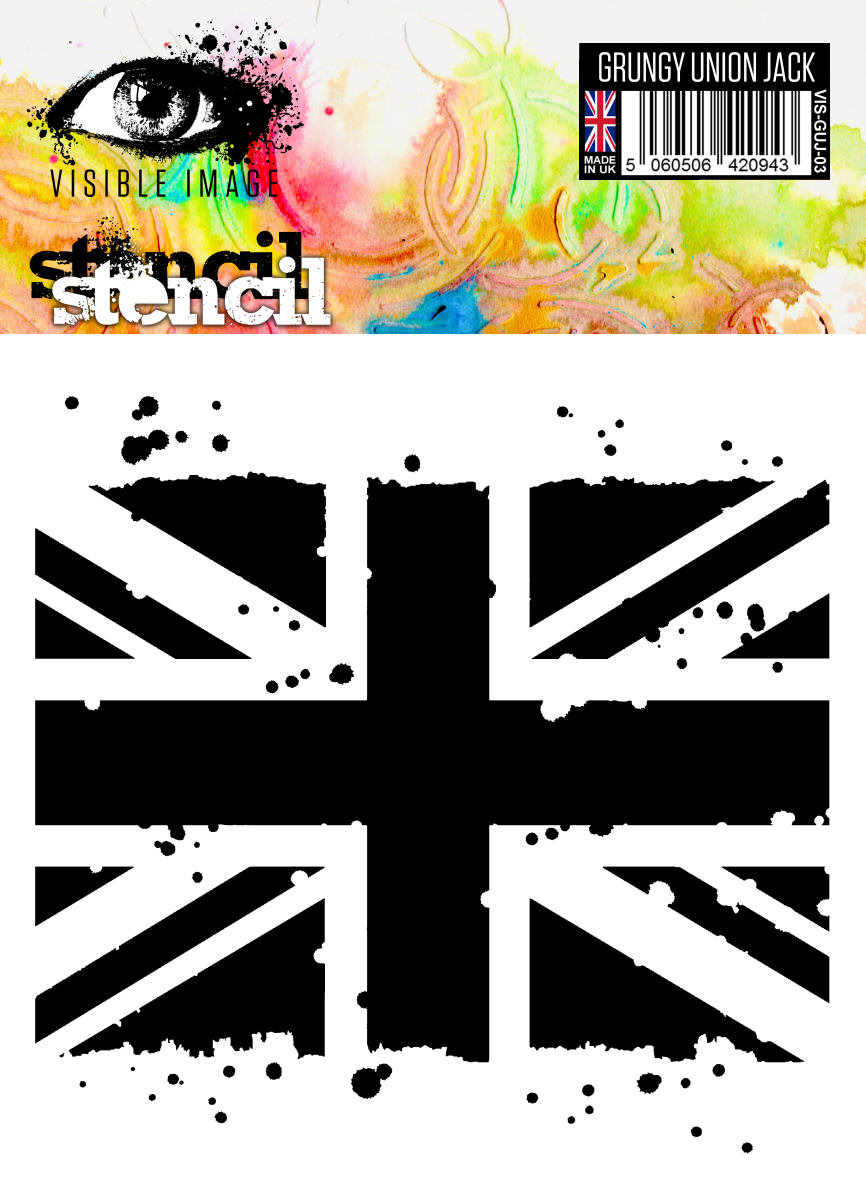 Grungy Union Jack - Stencil