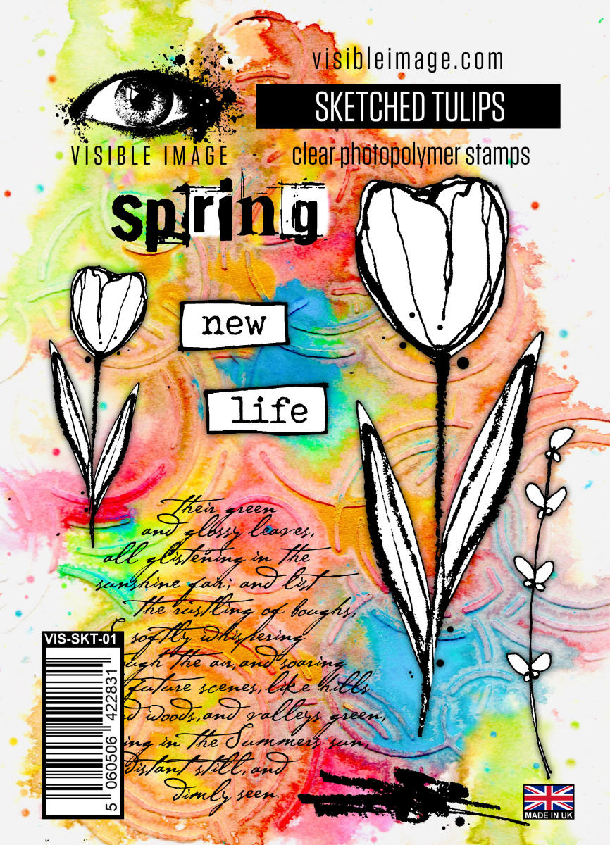 Sketched Tulips - A6 Stamp Set