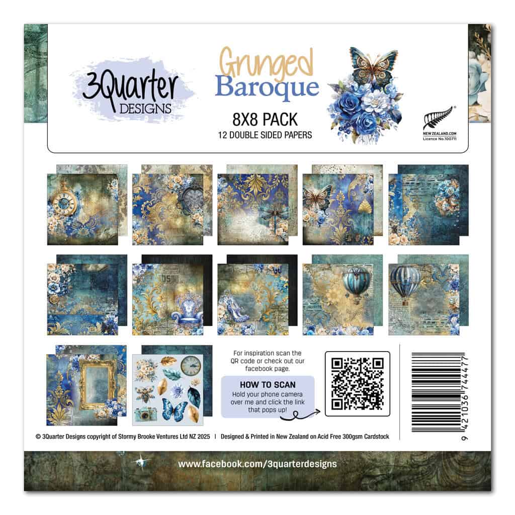 Grunged Baroque 8x8 - July Release image 0