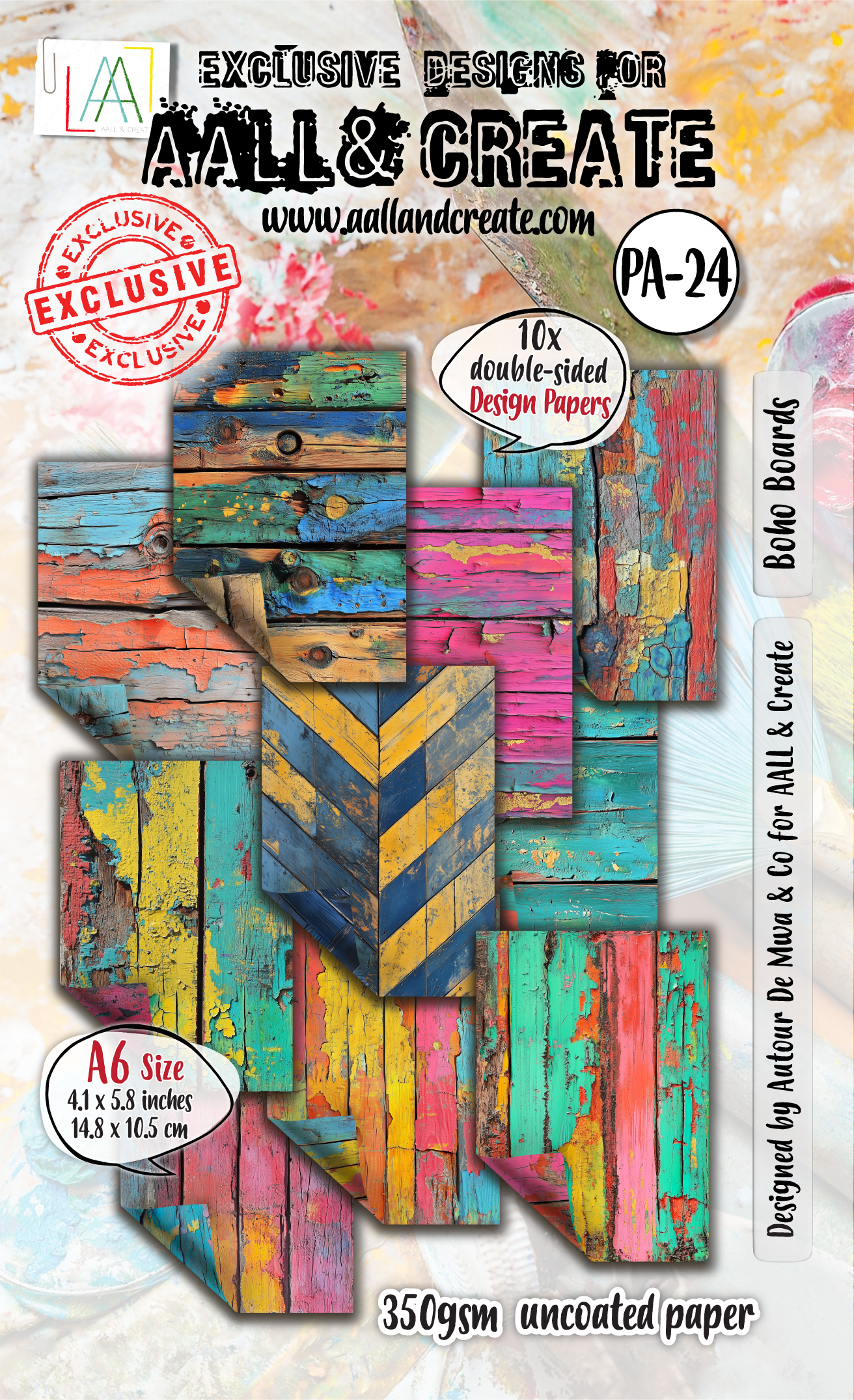 Boho Boards - #24 -A6 Paper - February 2025 image 0