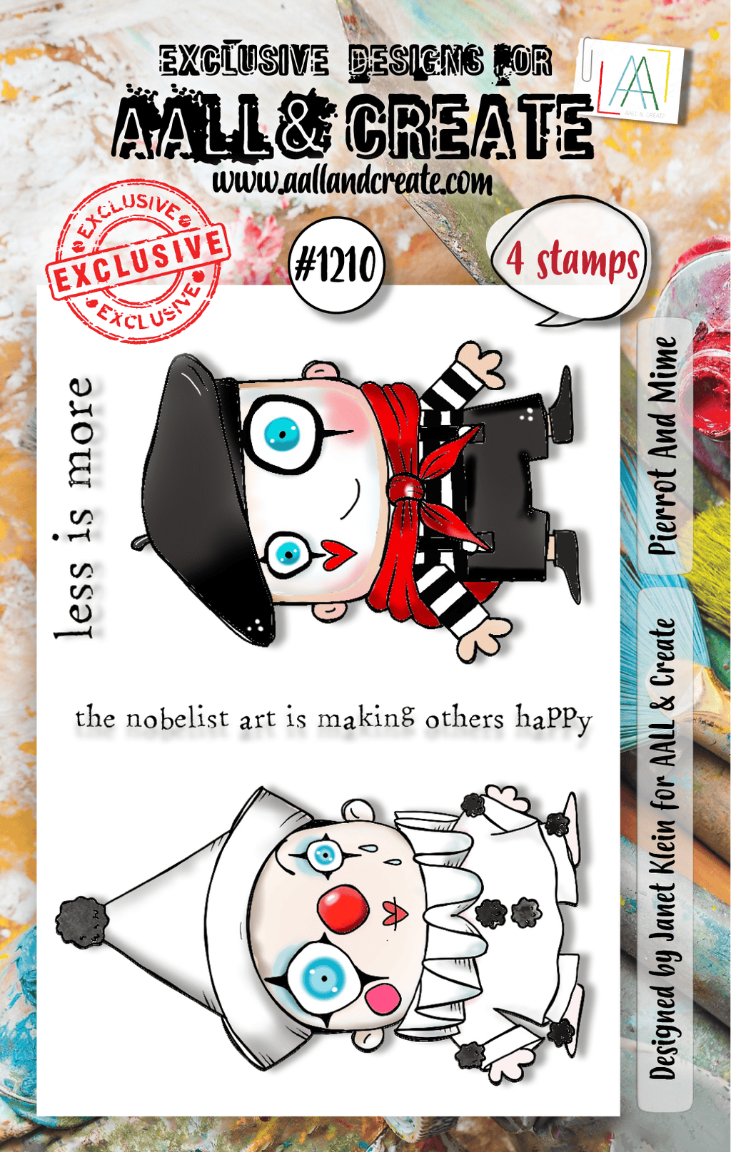 Pierrot and Mime - #1210 - Stamp- October 2024 image 0