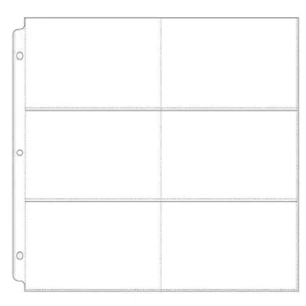3D Ring Album Refills 6 Pocket image 0