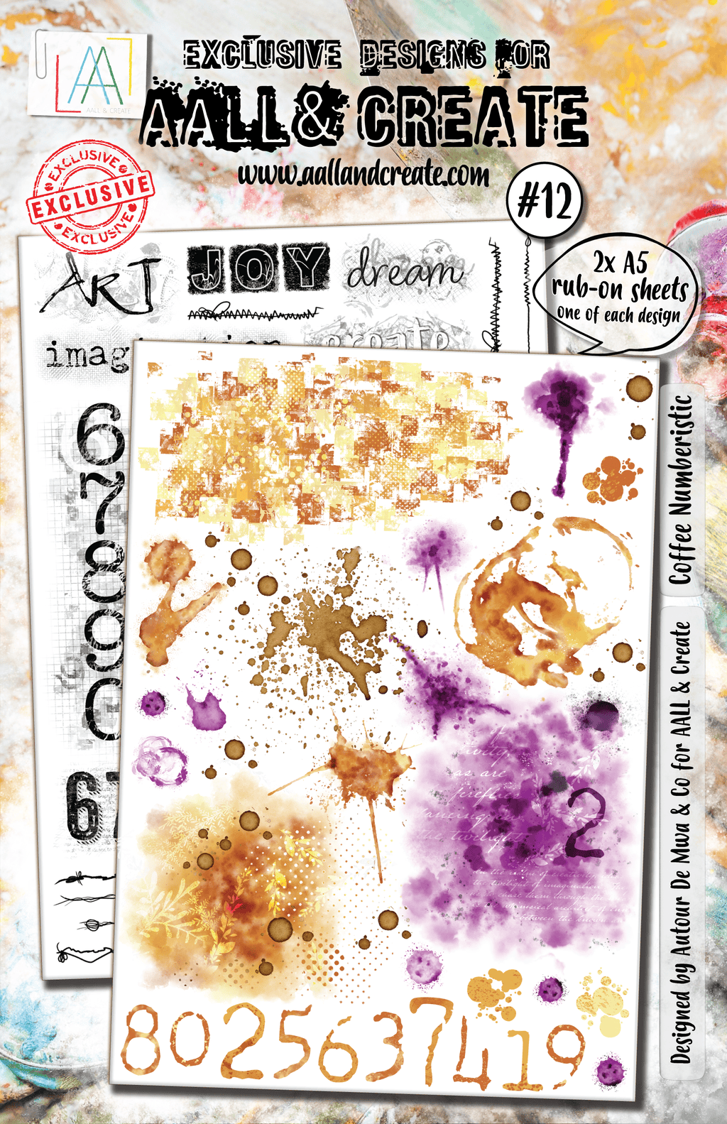 Coffee Numberistic - #12 -Rub-ons - September 2024 image 0