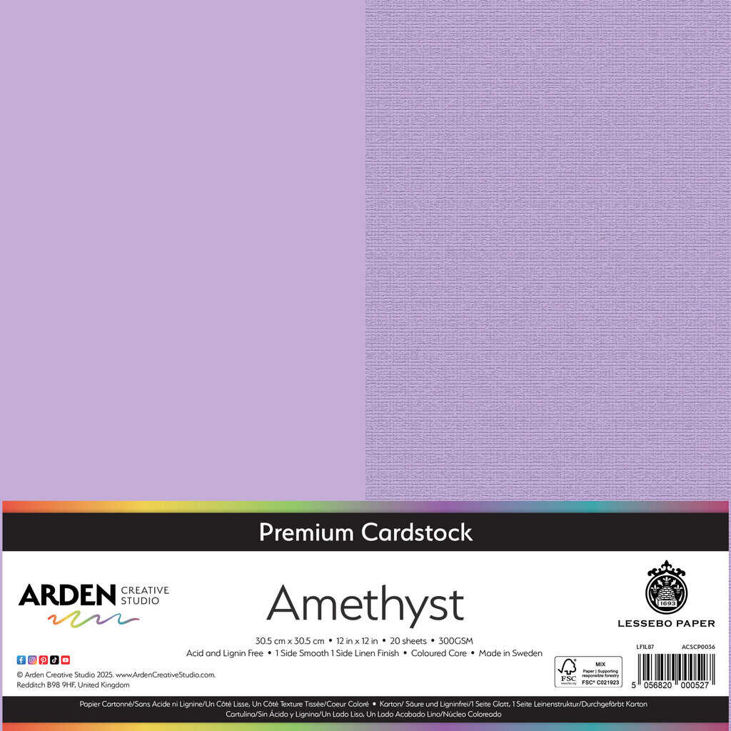 Premium Cardstock-Amethyst 12in image 0