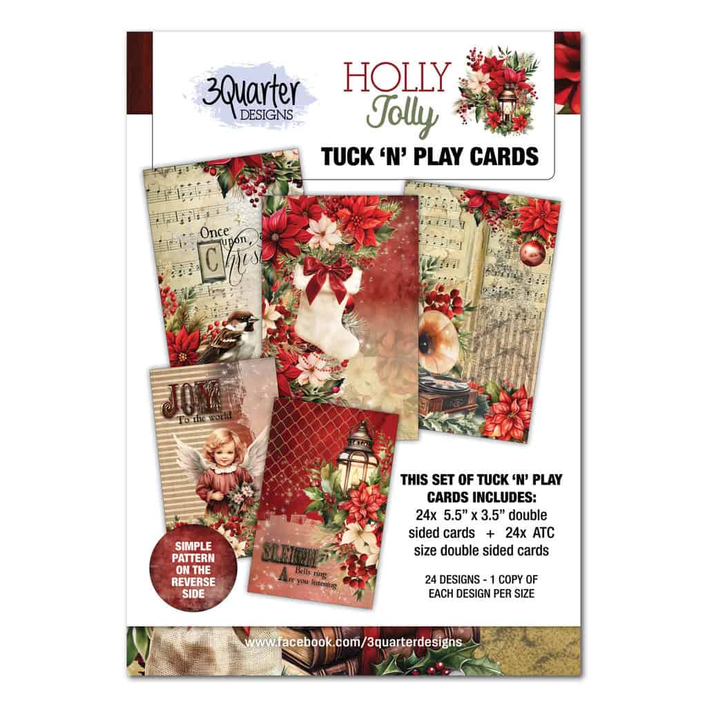 Holly Jolly Tuck n' Play Cards - August Release image 0