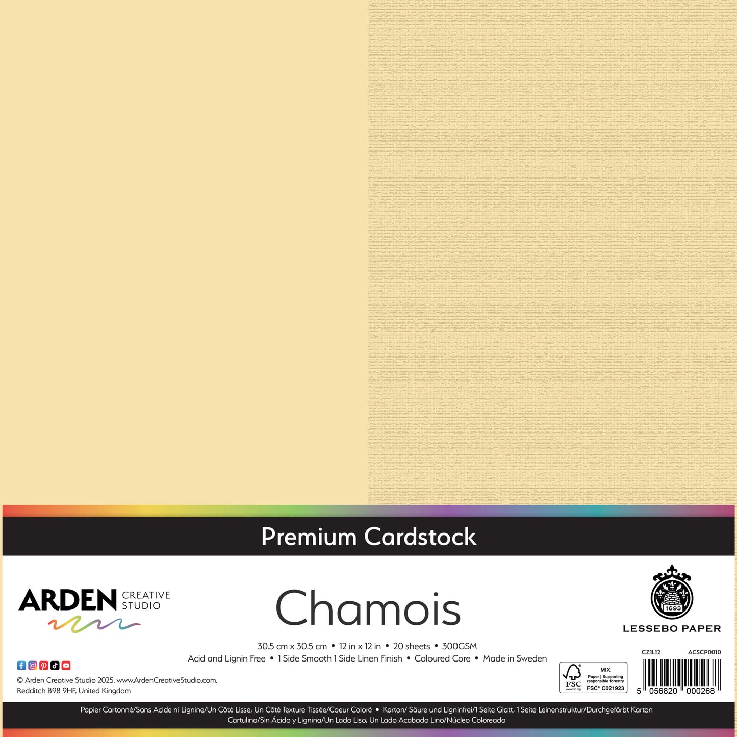 Premium Cardstock-Chamois 12in image 0