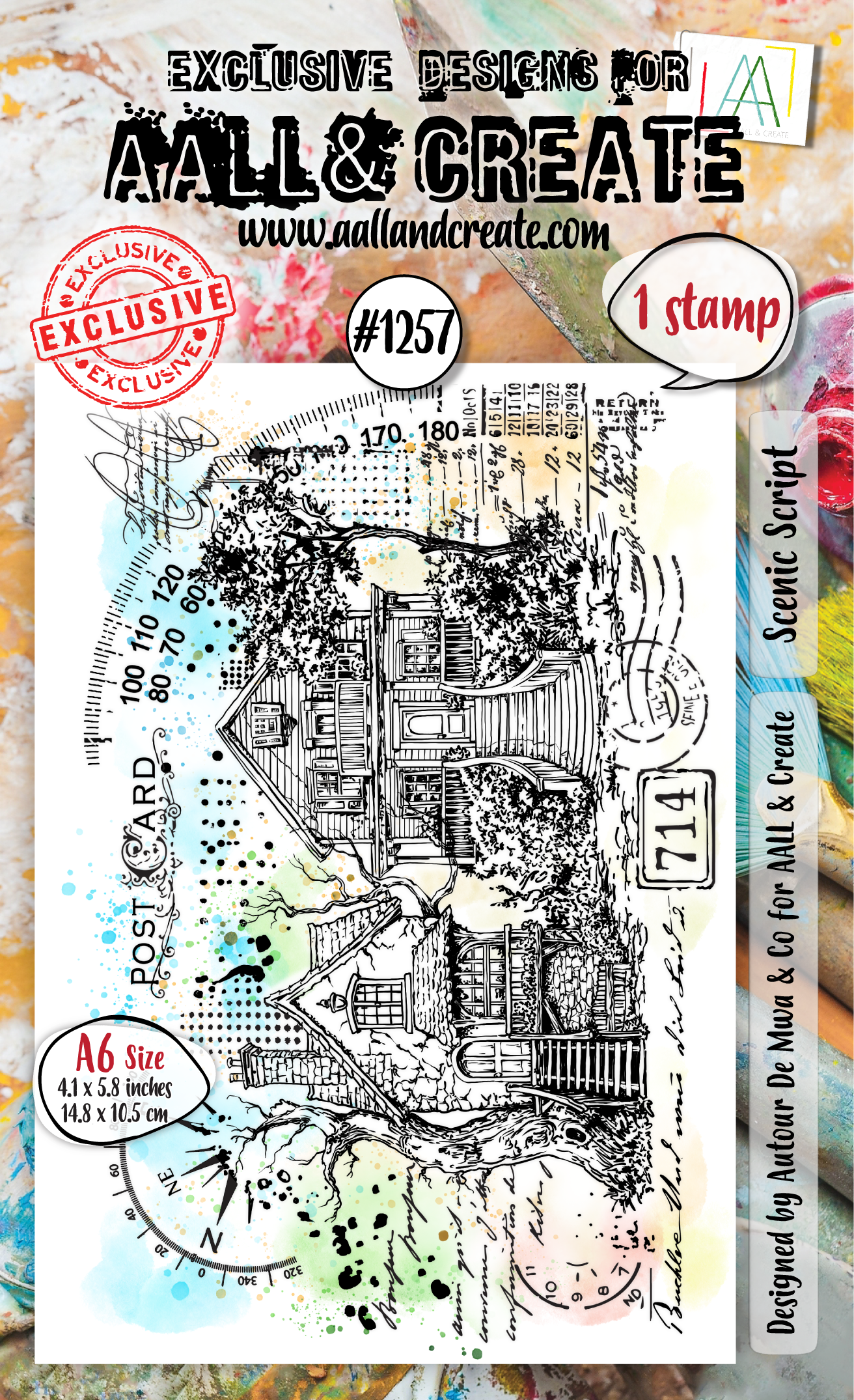 Scenic Script - #1257- Stamp- February 2025 image 0
