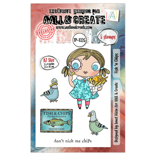 Fish 'n Chips- #1325 -A7 Stamp Set - November 2025 image 0