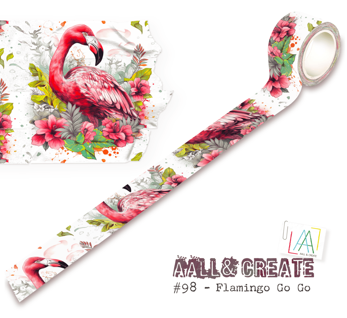 Flamingo go go-#98-Washi Tape image 0