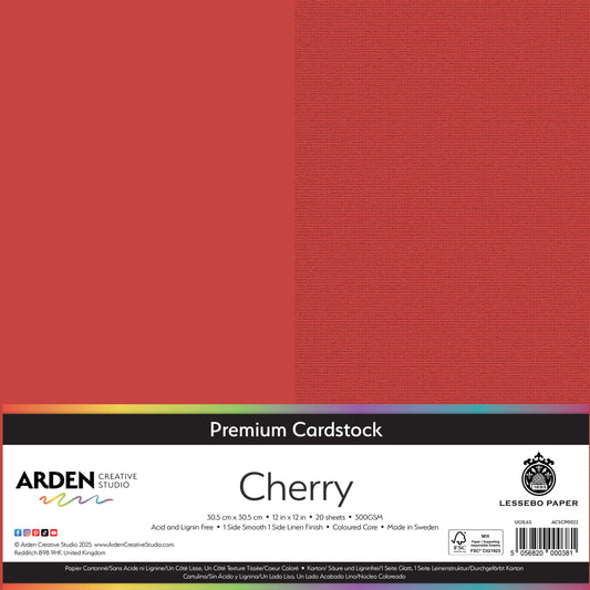 Premium Cardstock-Cherry 12in image 0