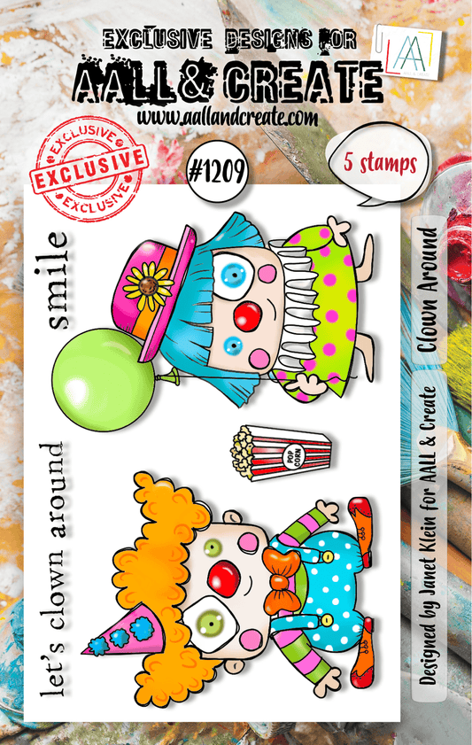 Clown Around - #1209 - Stamp- October 2024 image 0