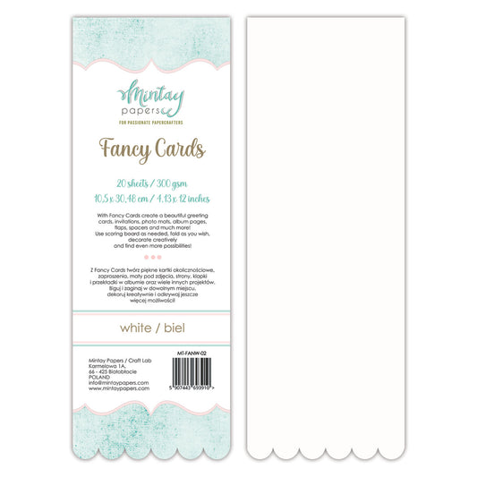 Fancy Cards -White - FANW02 image 0