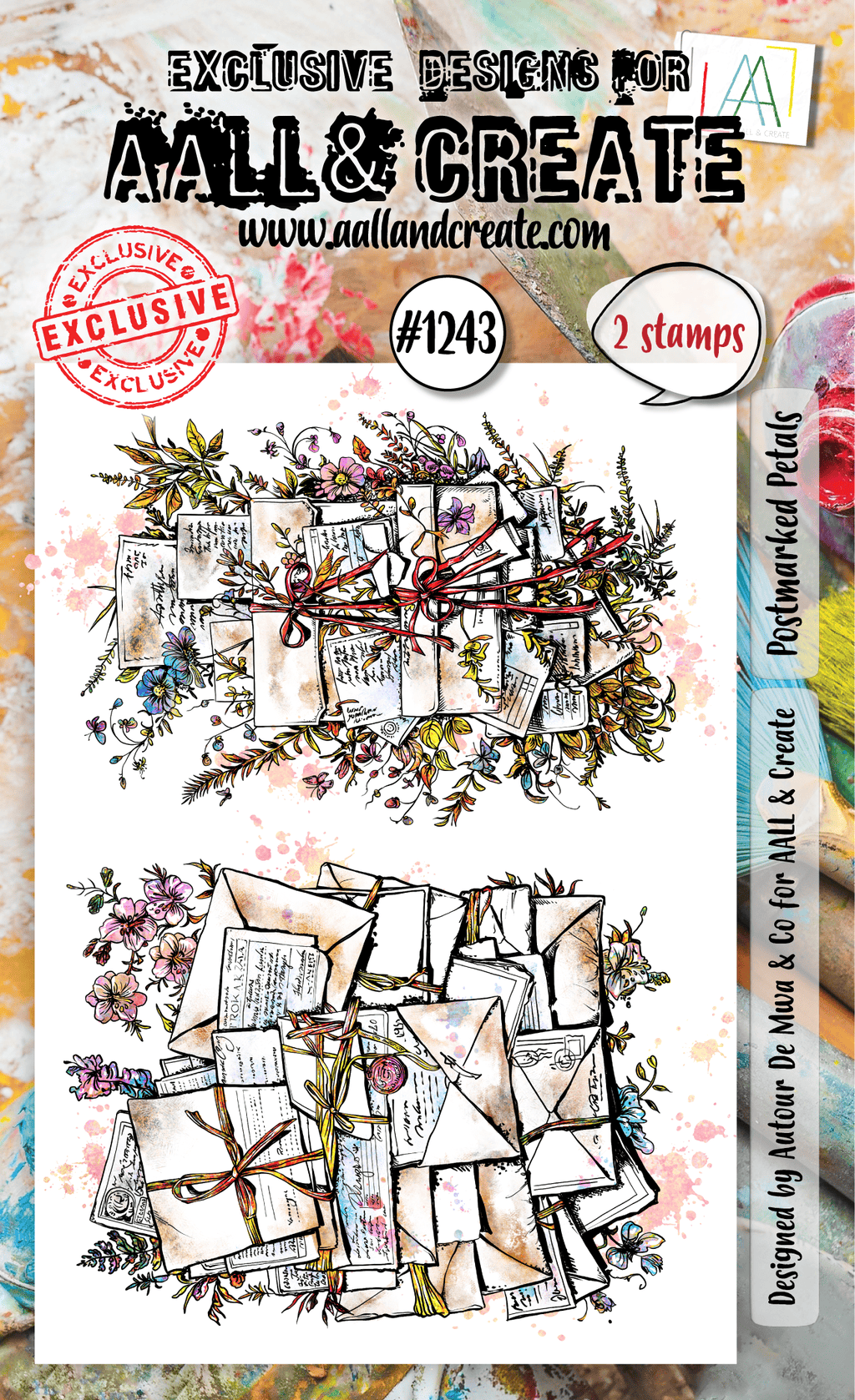 Postmarked Petals- #1243 - Stamp- September 2024 image 0