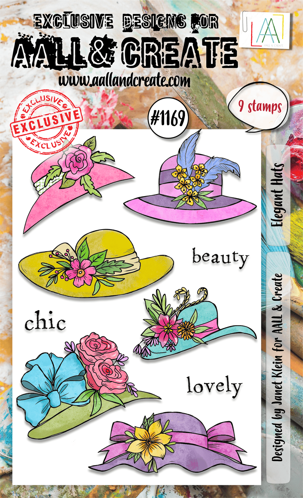 Elegant Hats - #1169 - A6 Stamp Set - May 2024 image 0