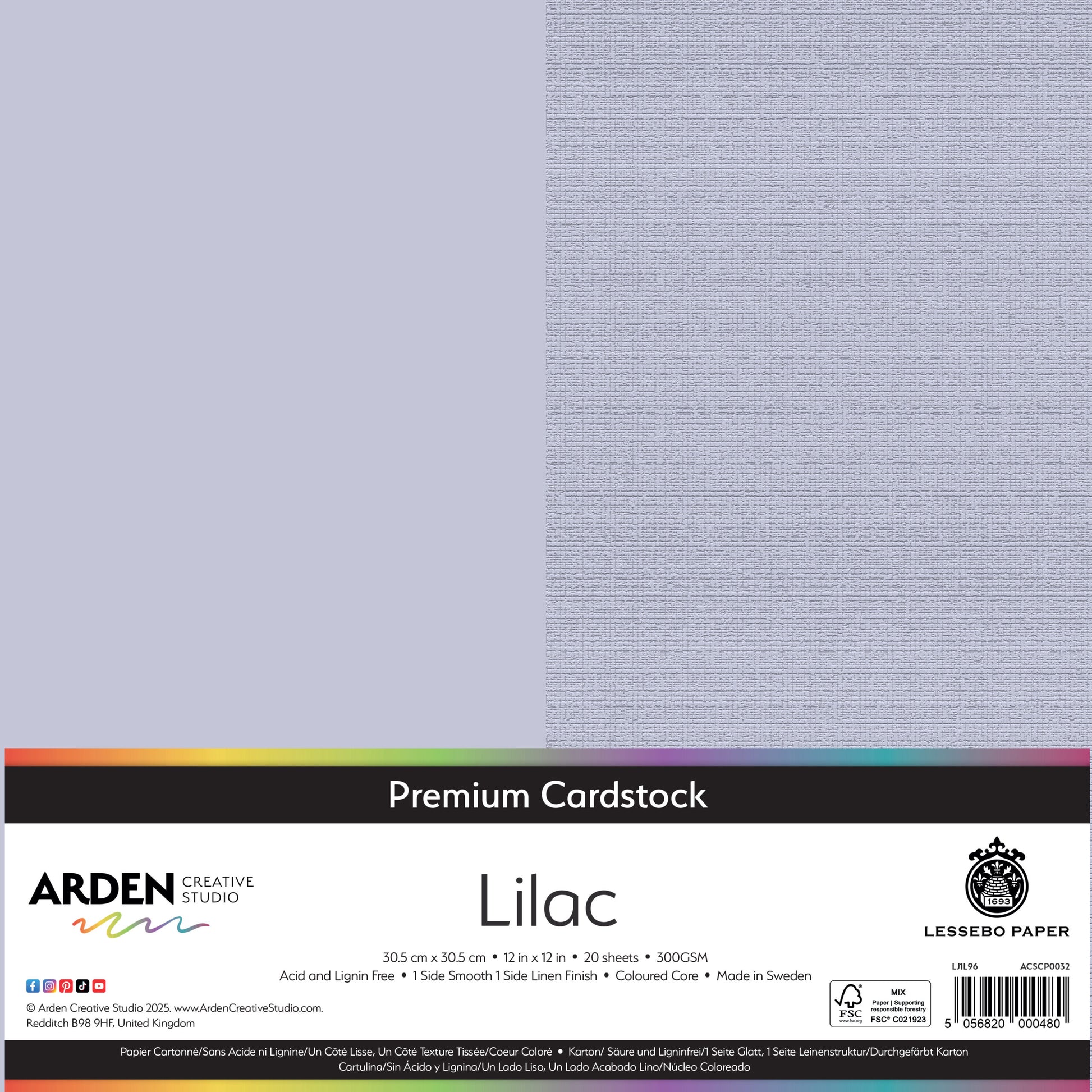 Premium Cardstock-Lilac 12in image 0