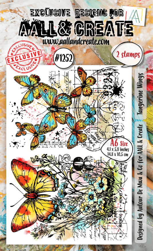 Tangerine Wings- #1252- Stamp- November 2024 image 0