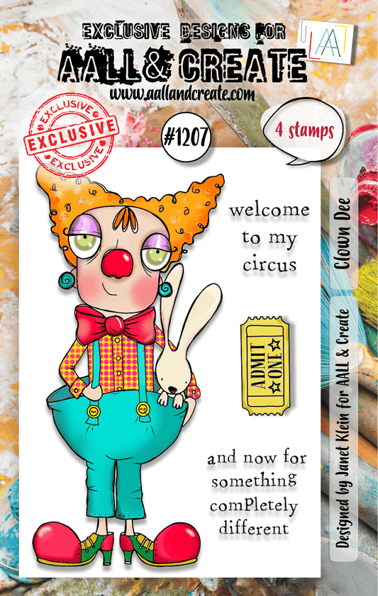 Clown Dee - #1207 - Stamp- October 2024 image 0