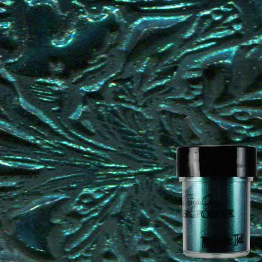 Midnight Teal Obsidian - Embossing Powder image 0
